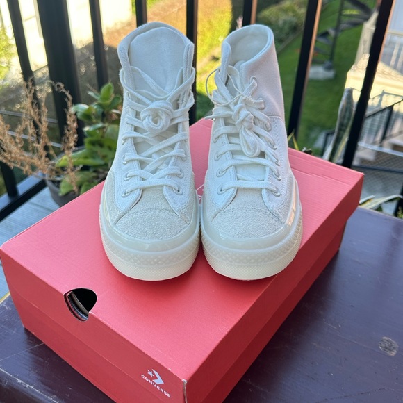 CONVERSE Chuck 70 Marquis Hi-Sneakers in White/Ivory - Picture 2 of 4